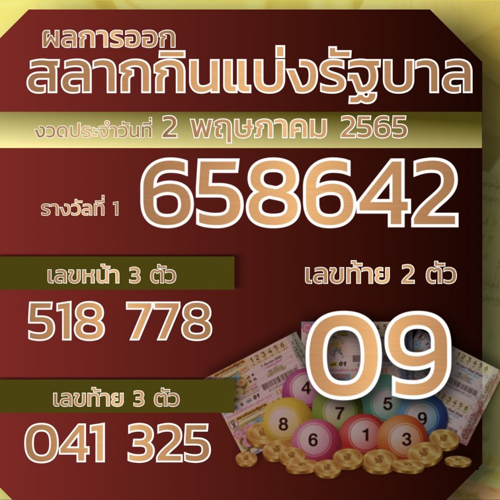 ตรวจหวย 2-05-2565