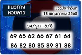 ข่าวหวย แนวทางหวยลาว18/5/65