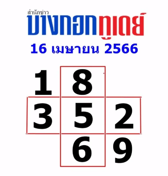 หวยบางกอกทูเดย์ 16-4-66