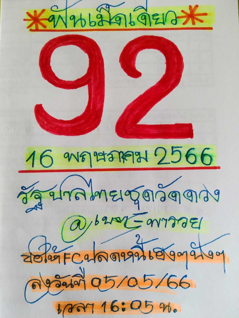 หวยเนตรพารวย16-5-66