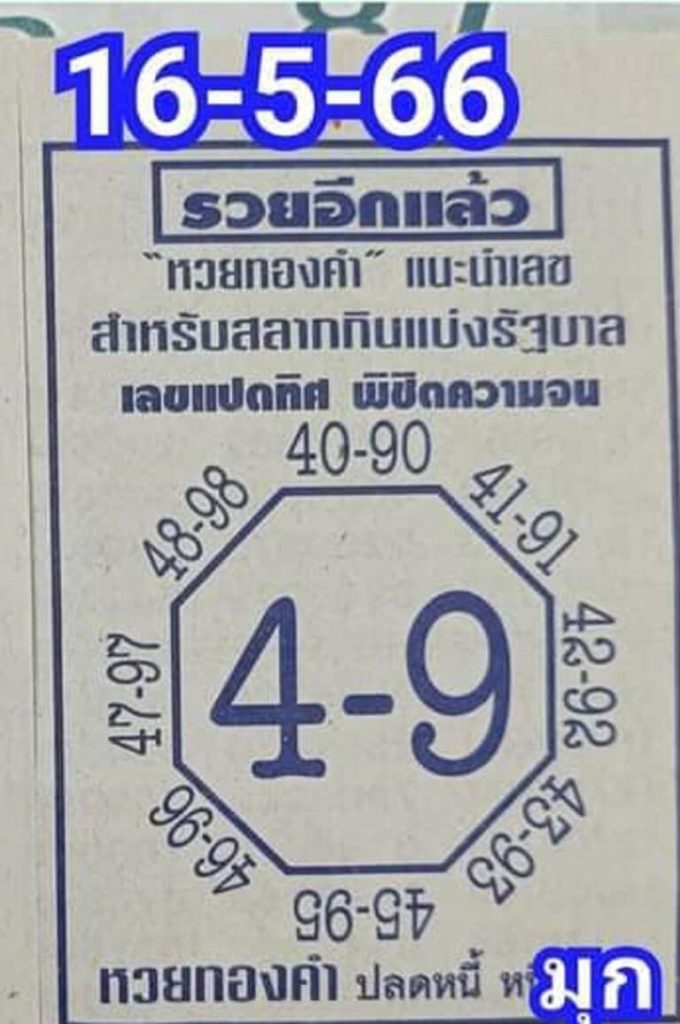 เลขแปดทิศ 16-5-66